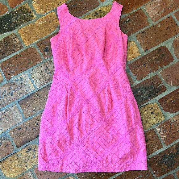 Lilly Pulitzer Sunshine Dres In Hotty Pink sz0 - Picture 6 of 12
